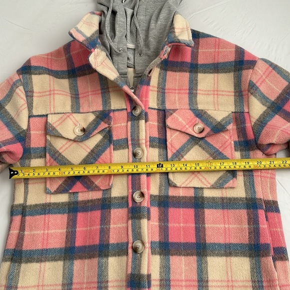 Central Park West Ryder pink blue gray plaid dickie jacket - Picture 10 of 13